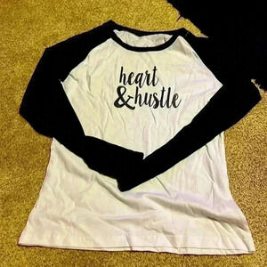Heart and Hustle baseball tee